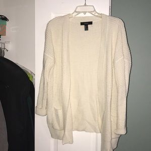 Forever 21 cream cardigan